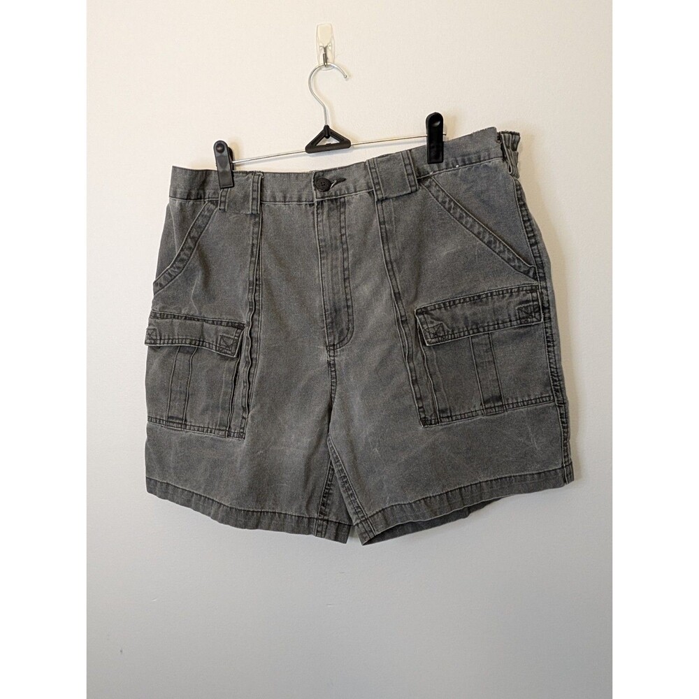 Vintage Weekender Y2K Cargo Shorts Blackstone Wash Size 38